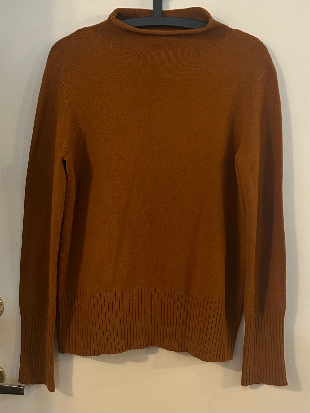 French Connection Women’s  Rust Brown Cowl Neck Sweater Size L